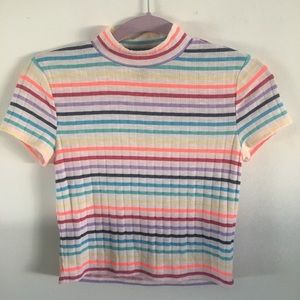 Striped crop top